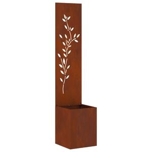 vidaXL Ecran de intimitate pentru grădină Ruginit 32 x 32 x 150 cm