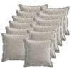 vidaXL Husă pentru pernă 12 pcs HOUTEN Gri deschis 50 x 50 cm