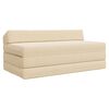 vidaXL Canapea Pat Pliabilă Crem 120 x 60 x 49 cm Țesătură
