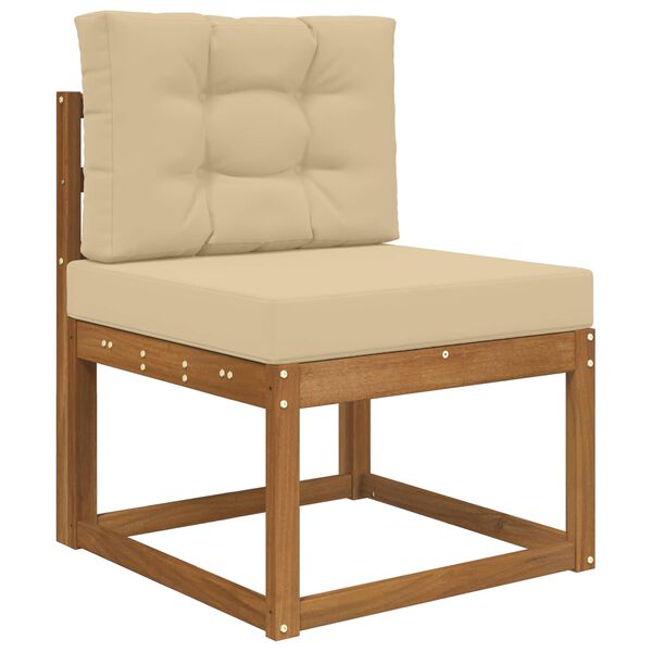 vidaXL Perna pentru canapea de exterior 2 pcs Bej Poliester