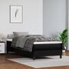 vidaXL Saltea cu arcuri buzunar, fermitate medie, negru, 120x190x20 cm, piele ecologică