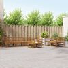 vidaXL Set de canapele de exterior 7 pcs natural Lemn Solid de Acacia