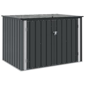 vidaXL Cutie de depozitare pentru grădină Negru 151,5 x 107 x 100 cm