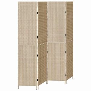 vidaXL Separator de cameră Bej 195 x 200 cm poliratan
