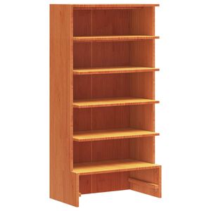 vidaXL Pantofar, maro ceruit, 52x30x104 cm, lemn masiv de pin