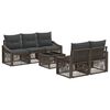 vidaXL Set de canapele pentru grădină 6 buc. Gri 55 x 55 x 37 cm