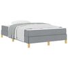 vidaXL Pat cu arcuri cu saltea Gri deschis 120 x 200 cm țesătură