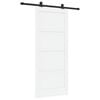 vidaXL Ușă glisantă ORKDAL 86 x 198,5 cm Lemn prelucrat Alb și negru