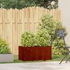 vidaXL Jardinieră Rusty 80x40x40 cm Oțel pentru intemperii