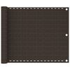 vidaXL Paravan de balcon, maro, 75x300 cm, HDPE