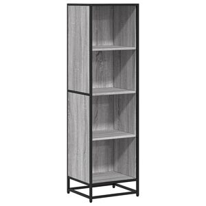 vidaXL Bibliotecă, gri sonoma, 40x35x139 cm, lemn prelucrat
