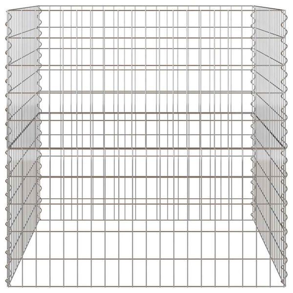 vidaXL Composter pătrat 100 x 100 x 100 cm Fier