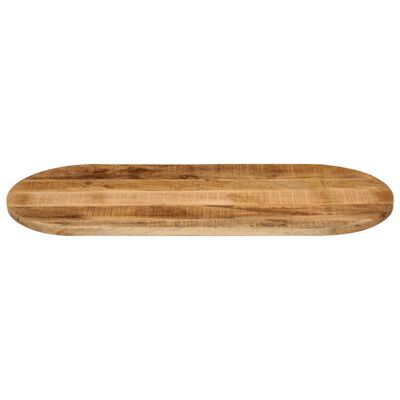 vidaXL Blat de masă oval, 80x40x3,8 cm, lemn masiv mango brut