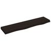 vidaXL Raft de perete maro &icirc;nchis 80x20x4 cm lemn masiv stejar tratat