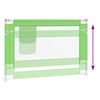 vidaXL Balustradă de protecție pat copii, verde, 100x25 cm, textil