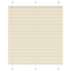vidaXL Jaluzea plisată Crem 115x150 cm Lățime țesătură 114,4 cm