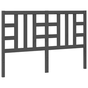 vidaXL Tăblie de pat, gri, 146x4x100 cm, lemn masiv de pin