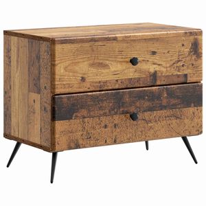 vidaXL Dulap de noapte Lemn vechi 62 x 34,5 x 47,5 cm Lemn prelucrat