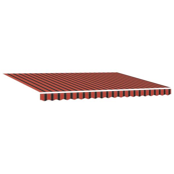 vidaXL Cortina Retractabilă Roșu și Negru 450 &times; 300 cm Stofă și Metal