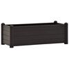 vidaXL Strat &icirc;nălțat de grădină, antracit, 100 x 43 x 35 cm, PP