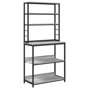 vidaXL Raft de bucătărie 5 niveluri 80 x 40 x 168 cm Lemn prelucrat