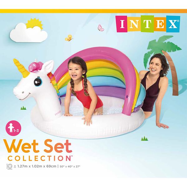 Intex Piscină pentru copii Unicorn, 127x102x69 cm