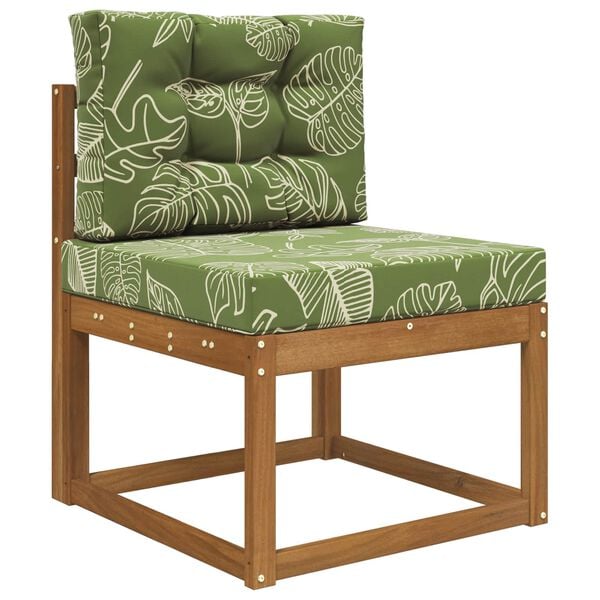 vidaXL Perna pentru canapea de exterior 2 pcs Design cu frunze