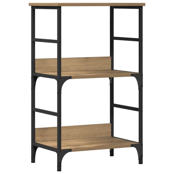 vidaXL Bibliotecă, stejar artizanal, 50x33x82 cm, lemn prelucrat