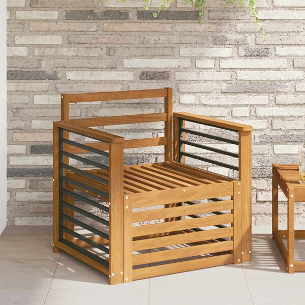 vidaXL Set de canapele de exterior natural 71 x 63 x 73 cm