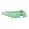 vidaXL Seră cu cadru din oțel, verde, 80 m&sup2;, 20x4x2 m
