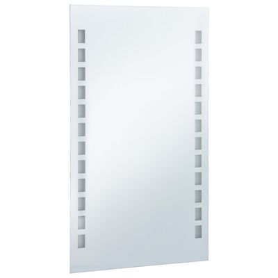 vidaXL Oglindă cu LED de perete pentru baie, 50 x 60 cm