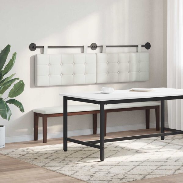 vidaXL Cap de pat suspendat Pe perete Piele artificială