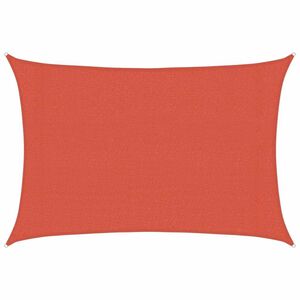 vidaXL P&acirc;nză parasolar, cărămiziu, 3x4 m, HDPE, 160 g/m&sup2;