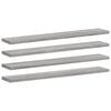 vidaXL Rafturi de perete, 4 buc., gri sonoma, 60x10x1,5 cm, lemn