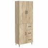 vidaXL Set de Dulapuri 2 pcs Stejar Sonoma 66 x 34,5 x 89,5 cm