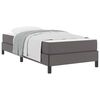 vidaXL Cadru de pat cu saltea Gri 100 x 200 cm țesătură