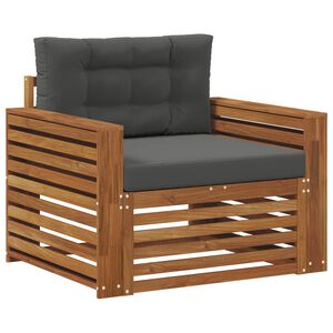 vidaXL Set de canapele de exterior Lemn de acacia solid și poliester