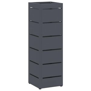 vidaXL Stand pentru Umbrele de Plouă Antracit 15,5 x 15,5 x 49 cm Oțel