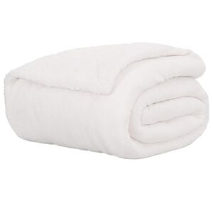vidaXL Pătură Alb 150 x 200 cm 1.64 kg Molton