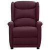 vidaXL Fotoliu electric de masaj, violet, material textil