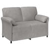 vidaXL Canapea cu 2 locuri Gri deschis 138 x 83 x 95 cm Catifea