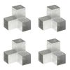 vidaXL Conectori grindă, formă Y, 4 buc, 101x101 mm, metal galvanizat