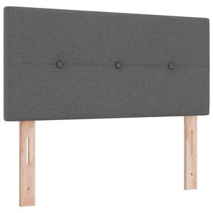 vidaXL Tăblie cap cu headboard Gri închis 100 cm Piele artificială