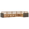 vidaXL Set de canapele de exterior 5 buc. natural Lemn Solid de Acacia