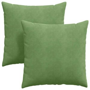 vidaXL Perne pentru canapea 2 pcs Verde deschis 60 x 60 cm
