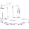 vidaXL Perna pentru canapea de exterior 2 pcs Albastru regal Poliester