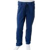 Pantaloni pentru copii cu ornamente negre, bleumarin, 140