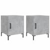 vidaXL Noptiere, 2 buc., gri beton, 40x40x50 cm, lemn compozit