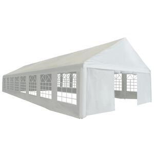 vidaXL Cort de petrecere, alb, 6 x 16 m, PE