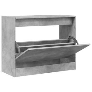 vidaXL Pantofar, gri beton, 80x34x63 cm, lemn prelucrat